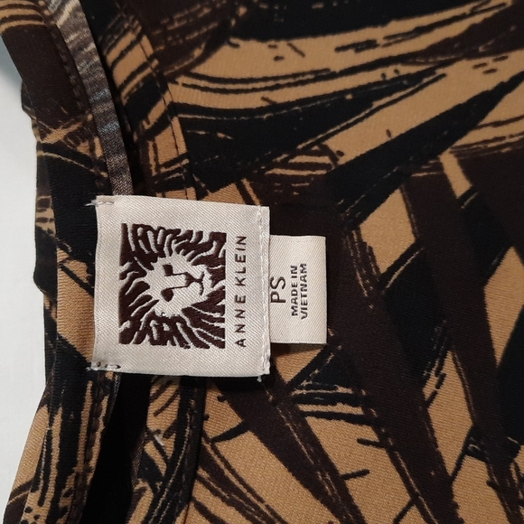 Anne Klein, Bamboo Print Dress, Size PS - Picture 2 of 10